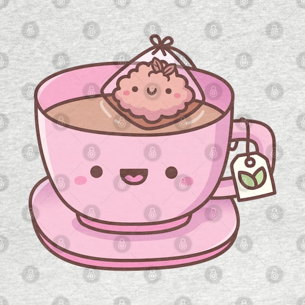 Cute Tea Bag and Teacup Doodle by rustydoodle